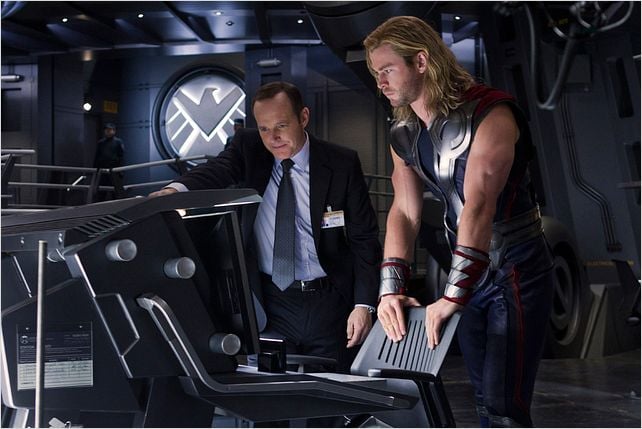 Avengers : photo Chris Hemsworth, Clark Gregg