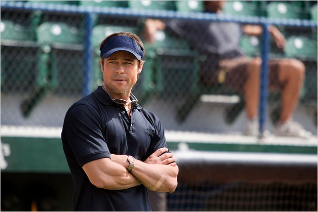 Le Stratège : photo Bennett Miller, Brad Pitt