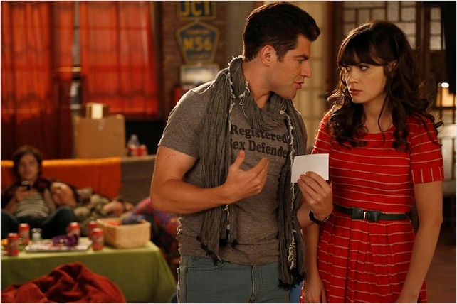 New Girl : photo Max Greenfield, Zooey Deschanel
