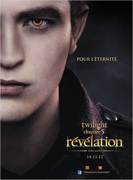Twilight - Chapitre 5 : Révélation 2e partie : affiche Bill Condon, Robert Pattinson, Stephenie Meyer