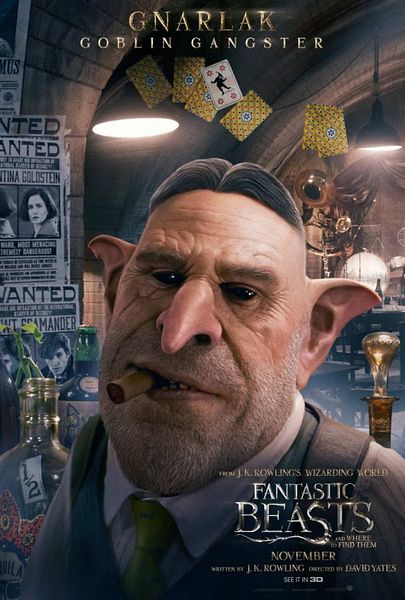 Les Animaux Fantastiques Les Personnages S Affichent Les Animaux Fantastiques Le Personnage De Ron Perlman Pose Sur Les Affiches Diaporama Allocine