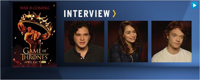 Interview : les acteurs de "Game of Thrones" lèvent le voile sur la saison 2 [VIDEO]