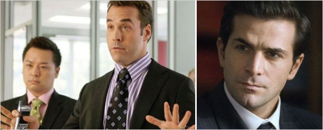 Jeremy Piven et Grégory Fitoussi au générique de "Mr Selfridge"