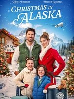 poster de Noël sous les aurores boréales