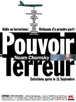 poster de Noam Chomsky : pouvoir et terreur. Entretiens après le 11 septembre