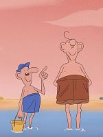 poster de De Gaulle à la plage