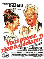 poster de Vous n’avez rien à déclarer?