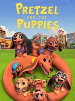 image de Bretzel et les bébés chiens