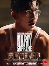 Affiche de Marty Supreme, film à voir en streaming sur Pygargue