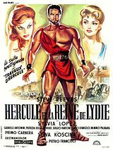 Affiche de Hercule et la Reine de Lydie, film à voir en streaming sur Pygargue