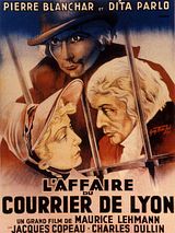 Affiche de L'Affaire du courrier de Lyon, film à voir en streaming sur Pygargue
