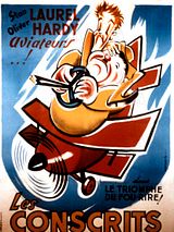 Affiche de Laurel et Hardy conscrits, film à voir en streaming sur Pygargue