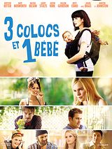 Affiche de 3 colocs et 1 bébé, film à voir en streaming sur Pygargue