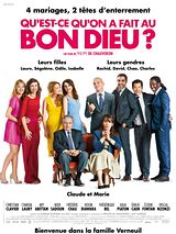 Affiche de Qu'est-ce qu'on a fait au Bon Dieu?, film à voir en streaming sur Pygargue
