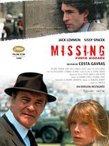 Affiche de Missing (Porté disparu), film à voir en streaming sur Pygargue