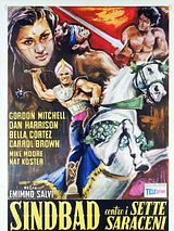 Affiche de Simbad contro i sette saraceni, film à voir en streaming sur Pygargue