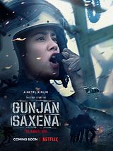 Affiche de Gunjan Saxena : Une pilote en guerre, film à voir en streaming sur Pygargue