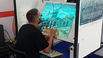 Un peintre de "La Passion Van Gogh" à l'ouvrage au festival d'Annecy