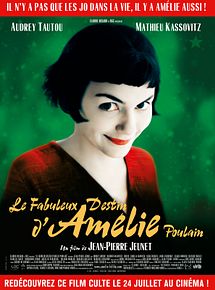 Affiche de Le Fabuleux destin d'Amélie Poulain, film à voir en streaming sur Pygargue