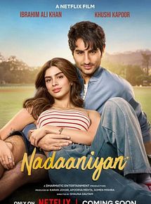 Affiche de Nadaaniyan : Les cœurs naïfs, film à voir en streaming sur Pygargue