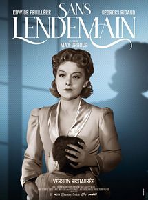 Affiche de Sans lendemain, film à voir en streaming sur Pygargue