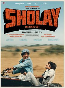 Affiche de Sholay, film à voir en streaming sur Pygargue