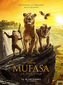 Affiche de Mufasa : Le Roi Lion, film à voir en streaming sur Pygargue
