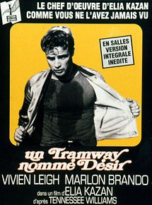 Affiche de Un Tramway nommé désir, film à voir en streaming sur Pygargue