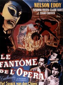 Affiche de Le Fantôme de l'Opéra, film à voir en streaming sur Pygargue