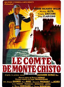 Affiche de Le Comte de Monte-Cristo, film à voir en streaming sur Pygargue