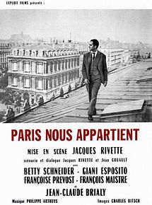 Affiche de Paris nous appartient, film à voir en streaming sur Pygargue