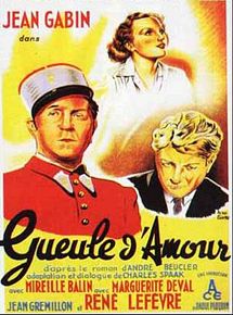 Affiche de Gueule d'amour, film à voir en streaming sur Pygargue