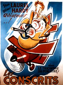 Affiche de Laurel et Hardy conscrits, film à voir en streaming sur Pygargue