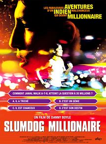 Affiche de Slumdog Millionaire, film à voir en streaming sur Pygargue