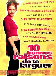 Affiche de 10 bonnes raisons de te larguer, film à voir en streaming sur Pygargue
