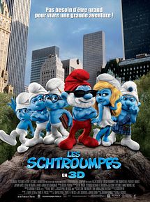 Affiche de Les Schtroumpfs, film à voir en streaming sur Pygargue