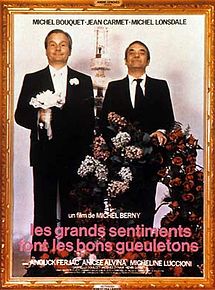 Affiche de Les Grands sentiments font les bons gueuletons, film à voir en streaming sur Pygargue