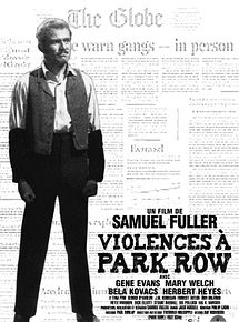 Affiche de Violences a Park Row, film à voir en streaming sur Pygargue
