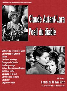 Affiche du film Claude Autant-Lara : L'Oeil du Diable, à voir en streaming sur Play DD Streaming
