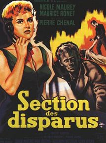 Affiche de Section des disparus, film à voir en streaming sur Pygargue