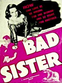 Affiche de The Bad Sister, film à voir en streaming sur Pygargue