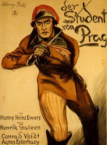 Affiche de L'étudiant de Prague, film à voir en streaming sur Pygargue