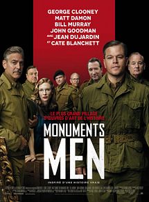 Affiche de Monuments Men, film à voir en streaming sur Pygargue