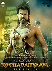 Affiche de Kochadaiiyaan, film à voir en streaming sur Pygargue