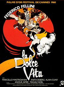 Affiche de La Dolce Vita, film à voir en streaming sur Pygargue