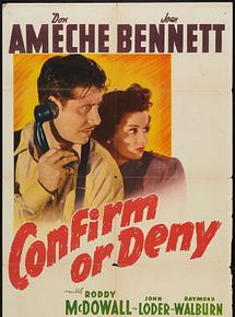 Affiche de Confirm or deny, film à voir en streaming sur Pygargue