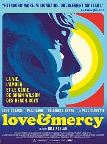Affiche de Love & Mercy, la véritable histoire de Brian Wilson des Beach Boys, film à voir en streaming sur Pygargue
