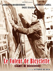 Affiche de Le Voleur de bicyclette, film à voir en streaming sur Pygargue