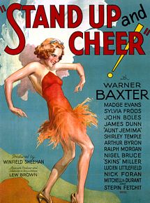 Affiche de Stand Up and Cheer !, film à voir en streaming sur Pygargue