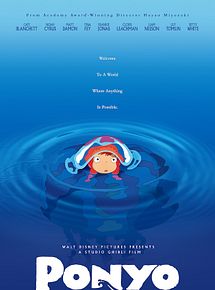 Affiche de Ponyo sur la falaise, film à voir en streaming sur Pygargue